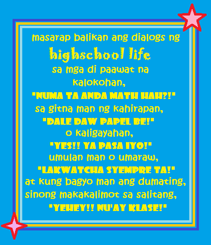 highschoolpng highschool tagalog quotes