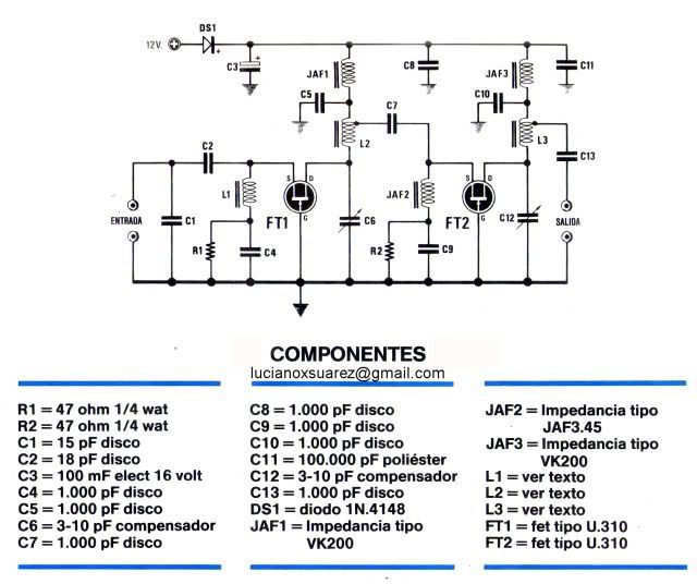 amplificador rf amplificador rf