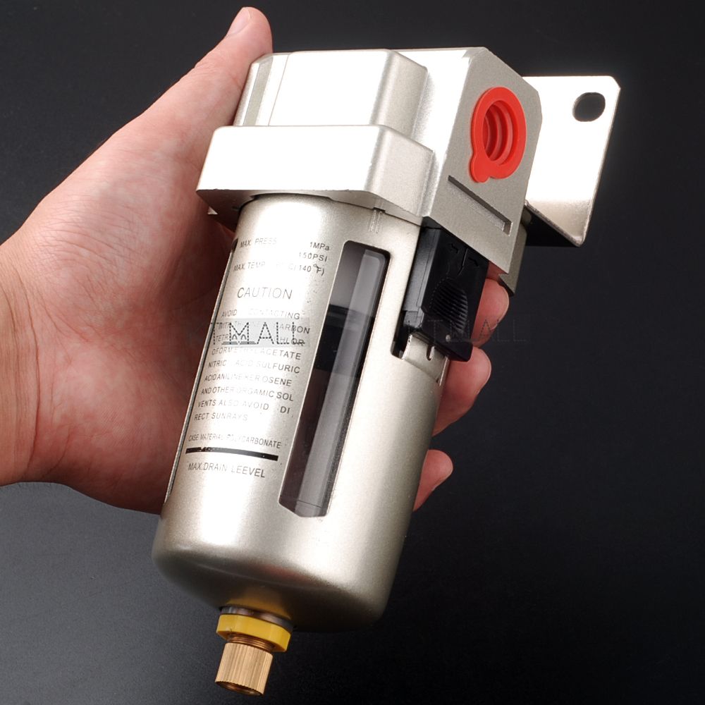 1/2" AF400004 Air Compressor Inline Drain Filter Water Moisture Trap